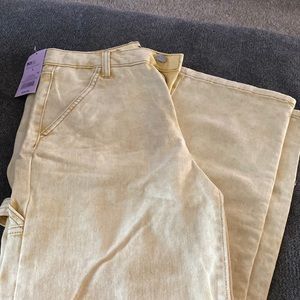 Pale yellow target jeans size 6